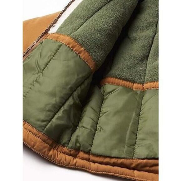 Carter's C2206168 Baby Boys' Sz 12M Camel Brown Heavyweight Adventure Parka Coat - Picture 10 of 12